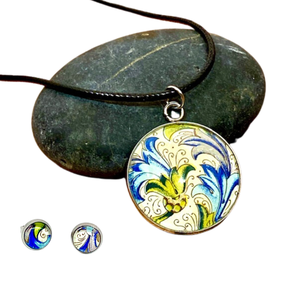 Colorful Italian Florentine Jewelry Set