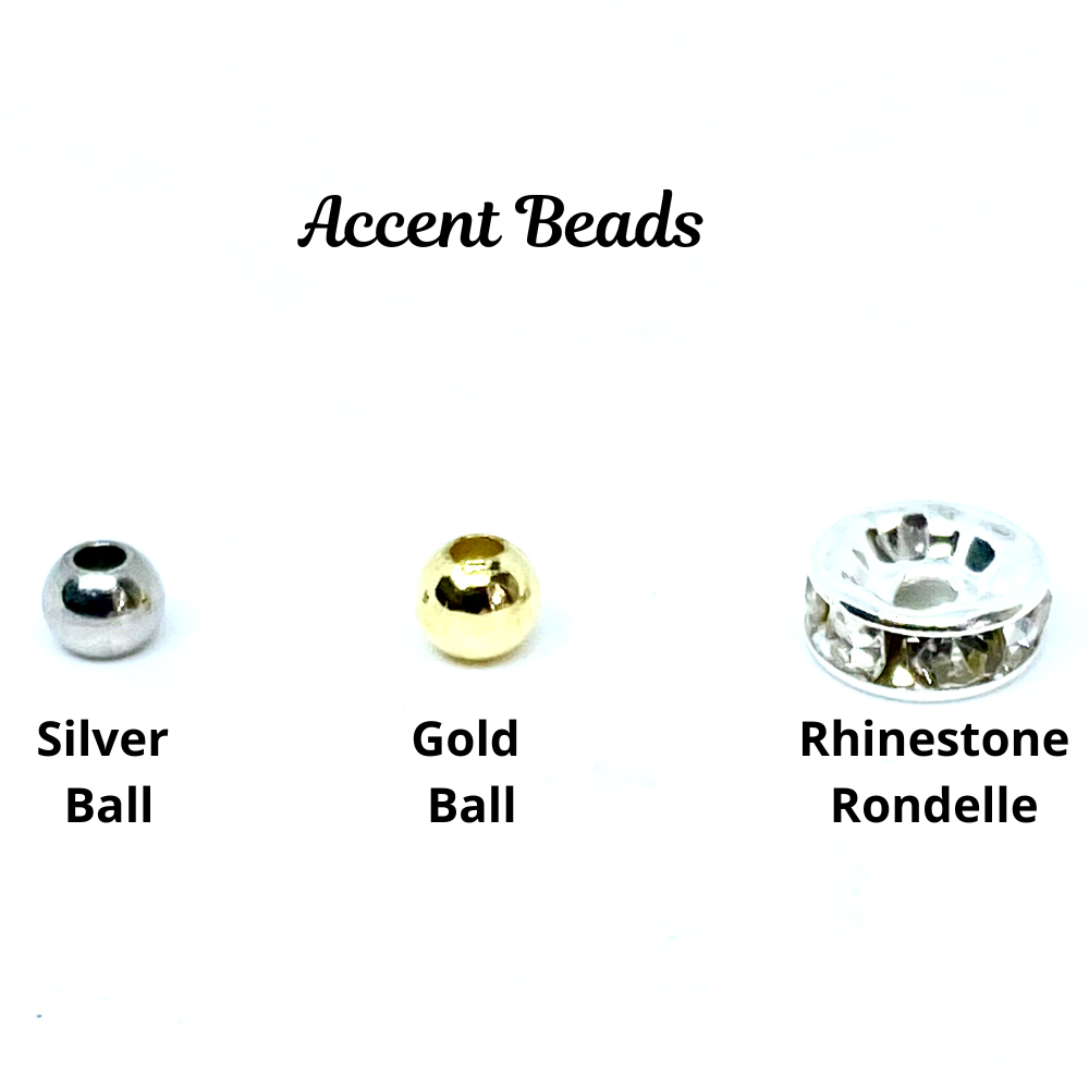 Custom Initial Cats Eye Beaded Stretch Bracelet