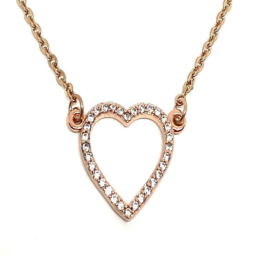 Rose Gold Heart Shaped Pendant