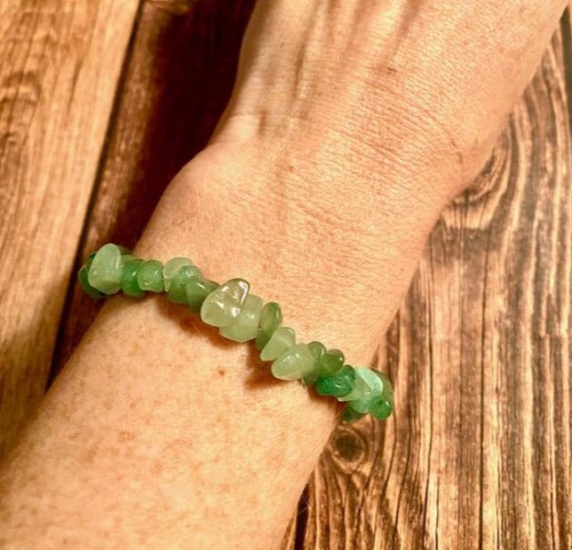 Natural Gemstone Stud Earrings and Stretch Bracelet Sets
