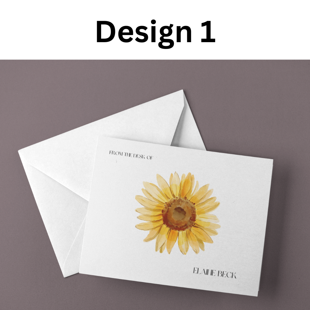 Personalized Blank Stationery Notecards (10-Pack)
