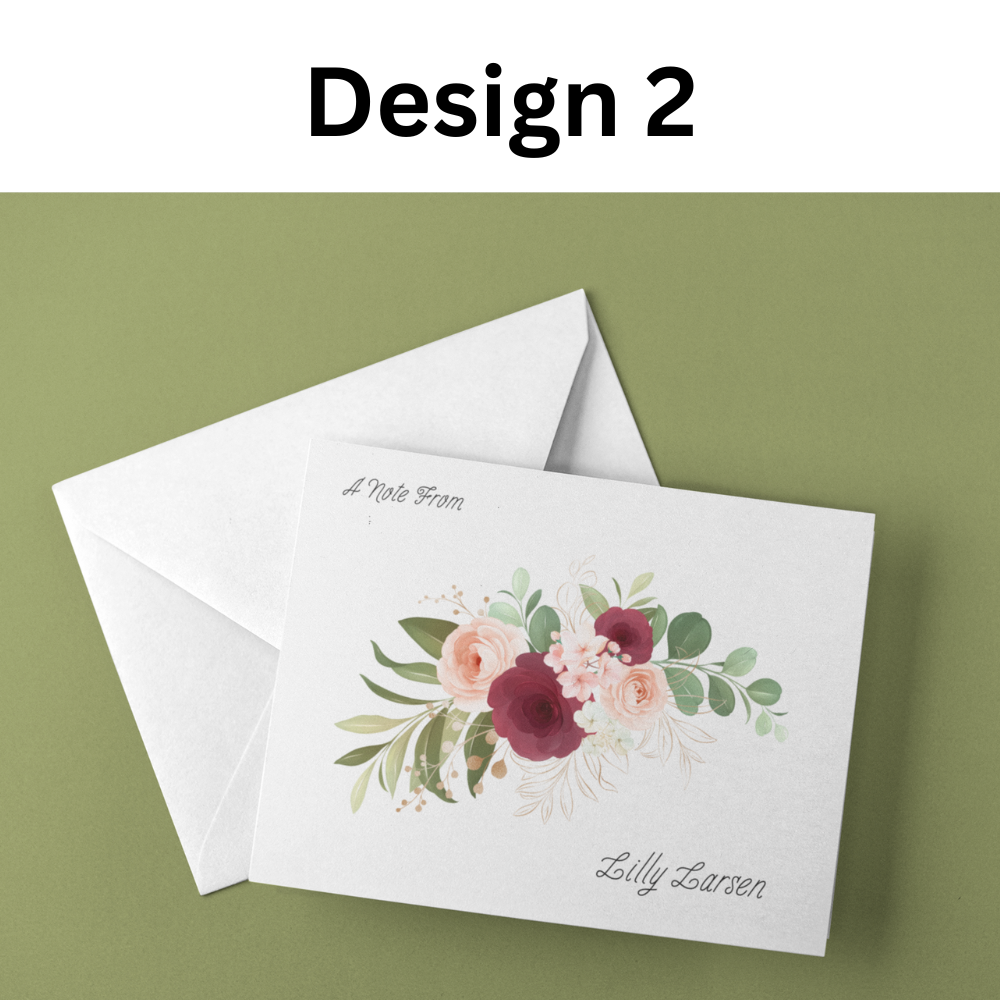 Personalized Blank Stationery Notecards (10-Pack)
