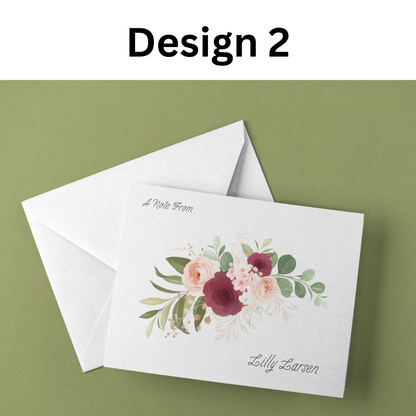 Personalized Blank Stationery Notecards (10-Pack)