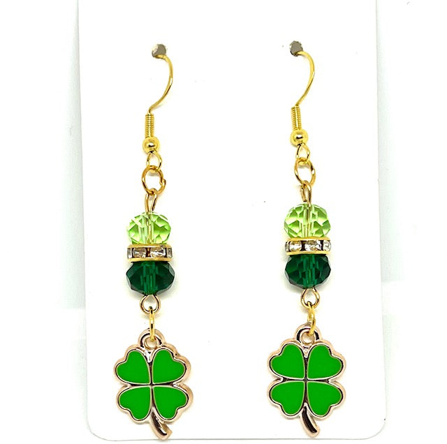 St. Patrick's Day Shamrock Earrings