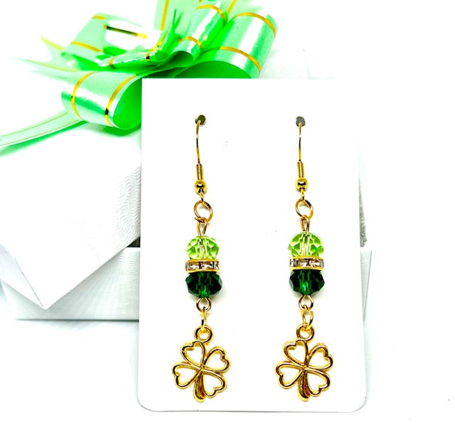 St. Patrick's Day Shamrock Earrings
