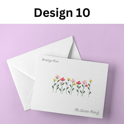 Personalized Blank Stationery Notecards (10-Pack)