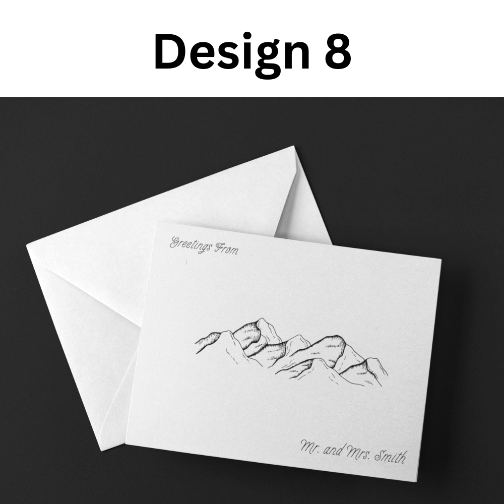 Personalized Blank Stationery Notecards (10-Pack)