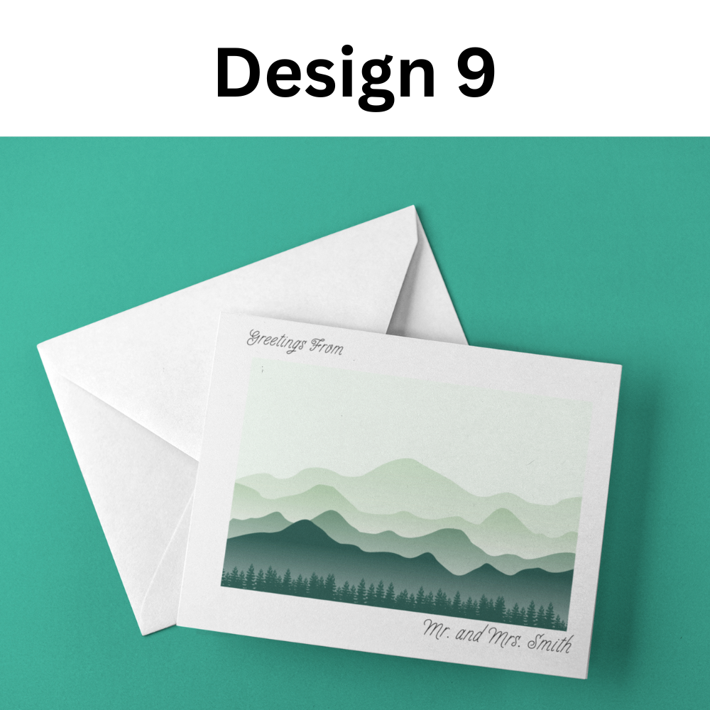 Personalized Blank Stationery Notecards (10-Pack)