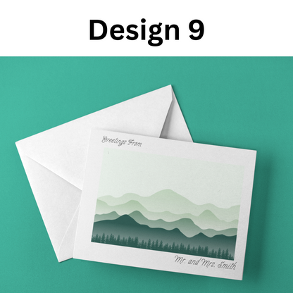 Personalized Blank Stationery Notecards (10-Pack)