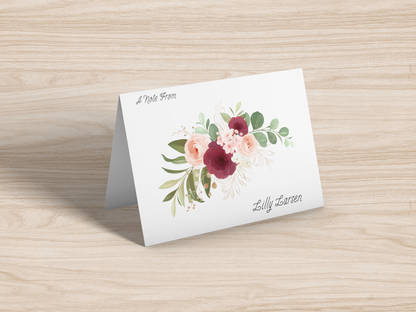 Personalized Blank Stationery Notecards (10-Pack)