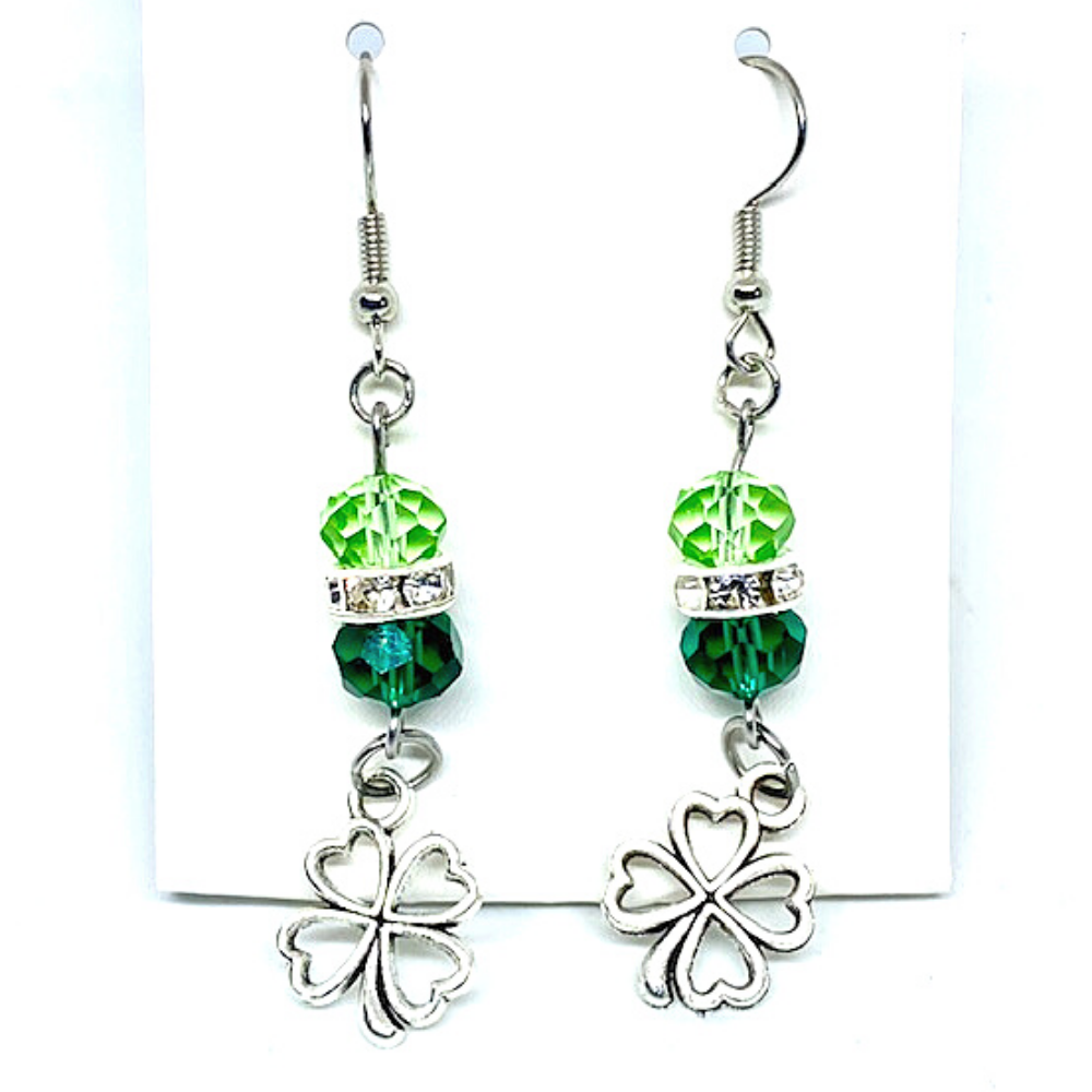 St. Patrick's Day Shamrock Earrings
