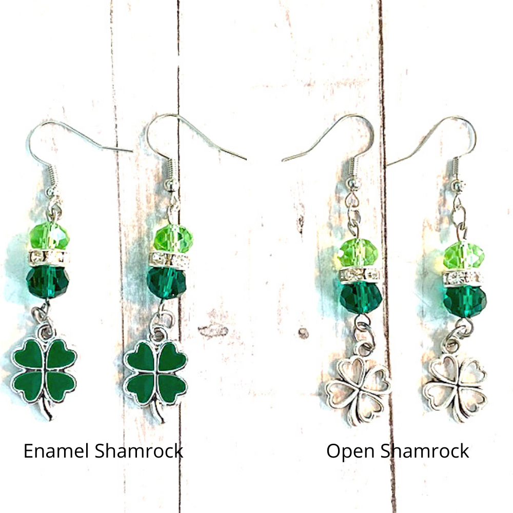 St. Patrick's Day Shamrock Earrings