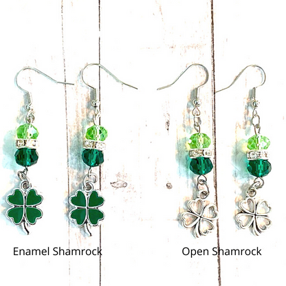 St. Patrick's Day Shamrock Earrings