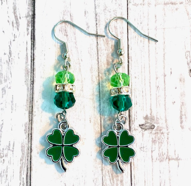 St. Patrick's Day Shamrock Earrings