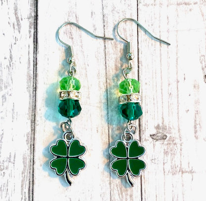 St. Patrick's Day Shamrock Earrings