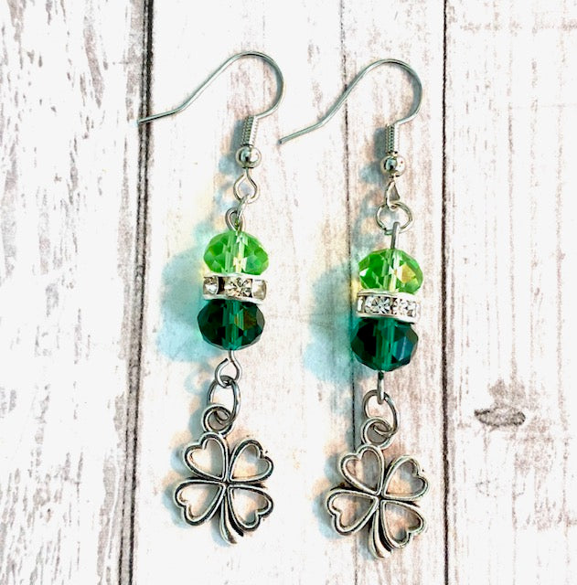 St. Patrick's Day Shamrock Earrings