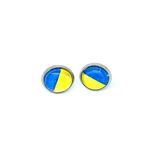 Stand With Ukraine Stud Earrings
