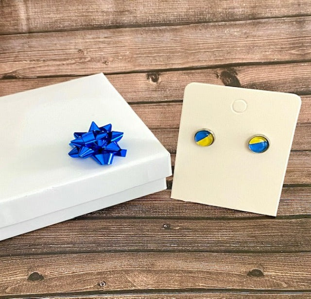 Stand With Ukraine Stud Earrings