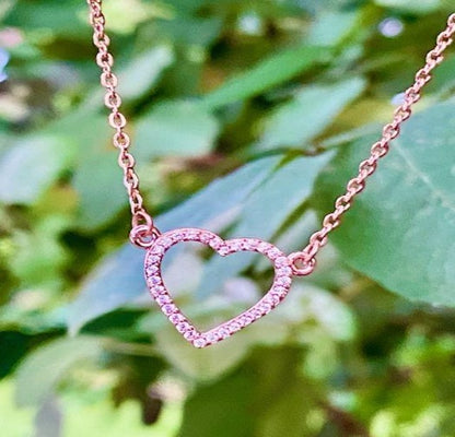 Rose Gold Heart Shaped Pendant