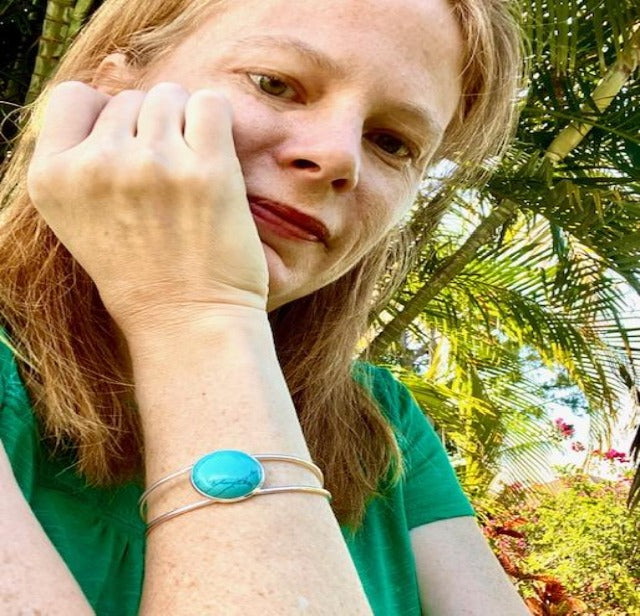 Matching Turquoise Earrings and Bracelet Set