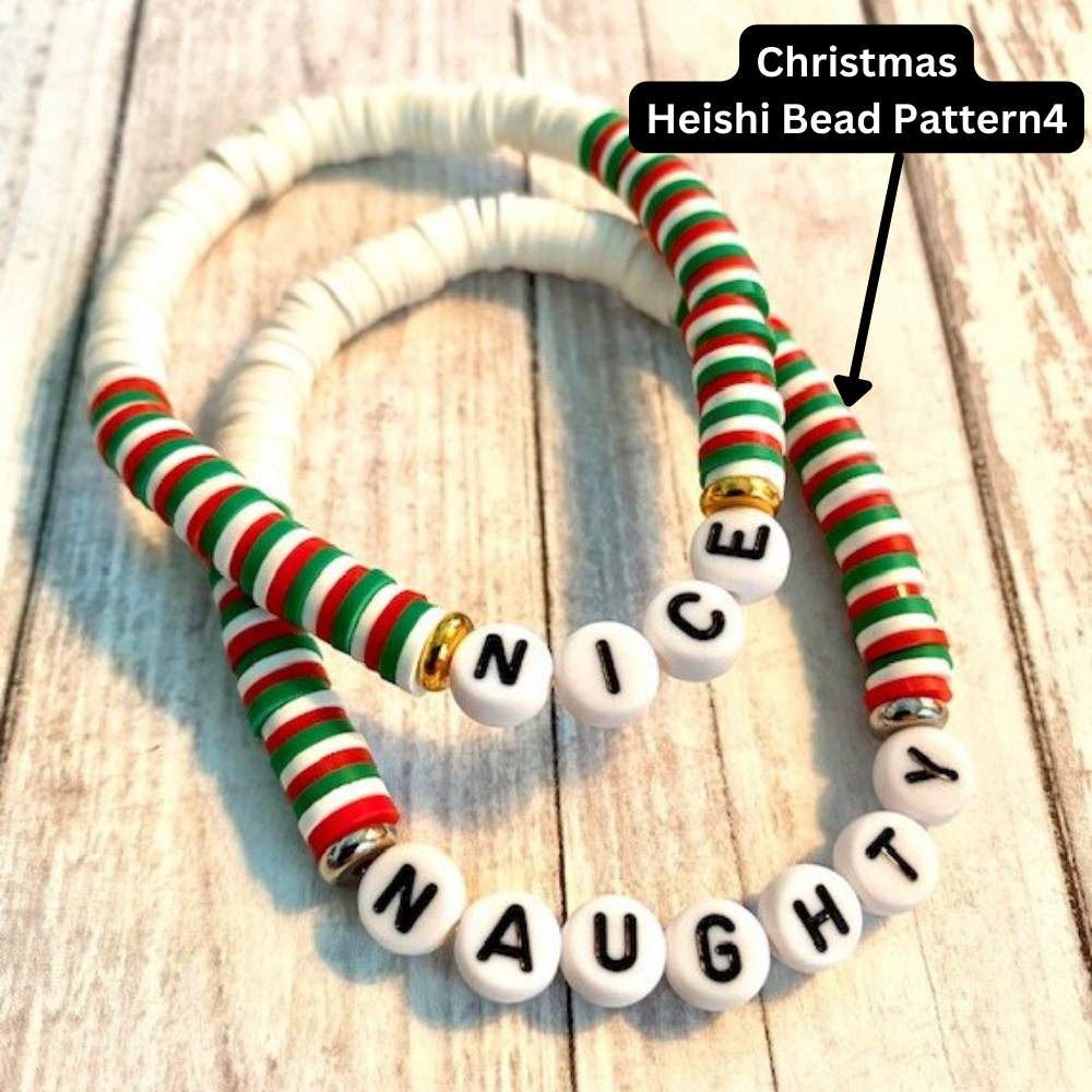 Holiday Heishi Bracelets
