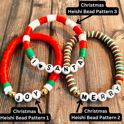 Holiday Heishi Bracelets