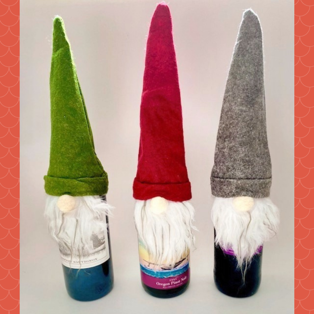 Swedish Gnome Wine Bottle Covers