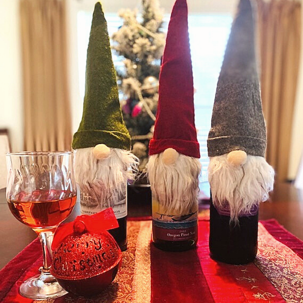 Swedish Gnome Wine Bottle Covers