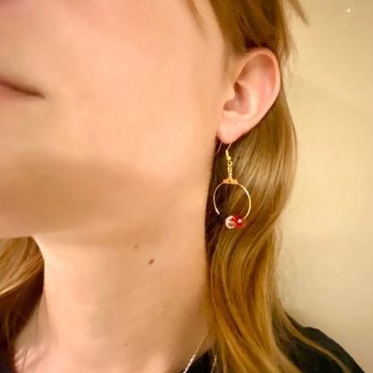 Patriotic Dangle and Hoop Earrings