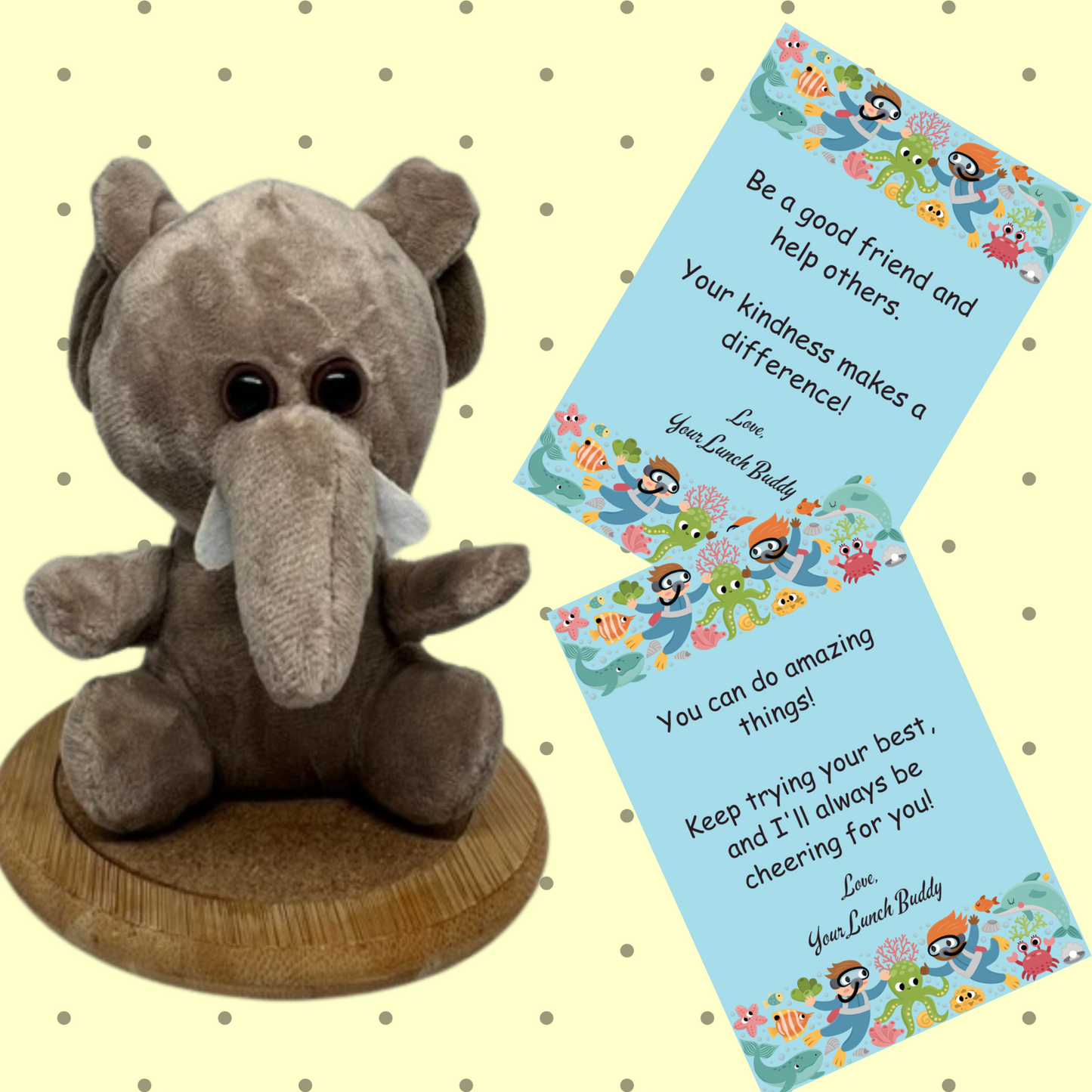Lunch Buddy with 10-Pack of Lunchbox Notes