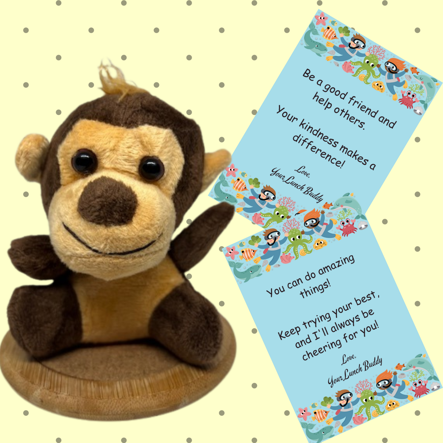 Lunch Buddy with 10-Pack of Lunchbox Notes