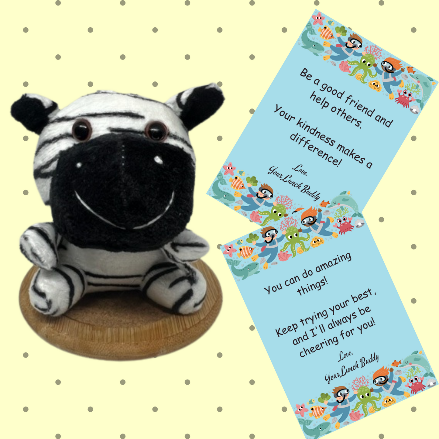 Lunch Buddy with 10-Pack of Lunchbox Notes
